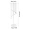 2pcs Clear Acrylic Flower Column Stand Crystal Chains for Wedding Backdrop Decor